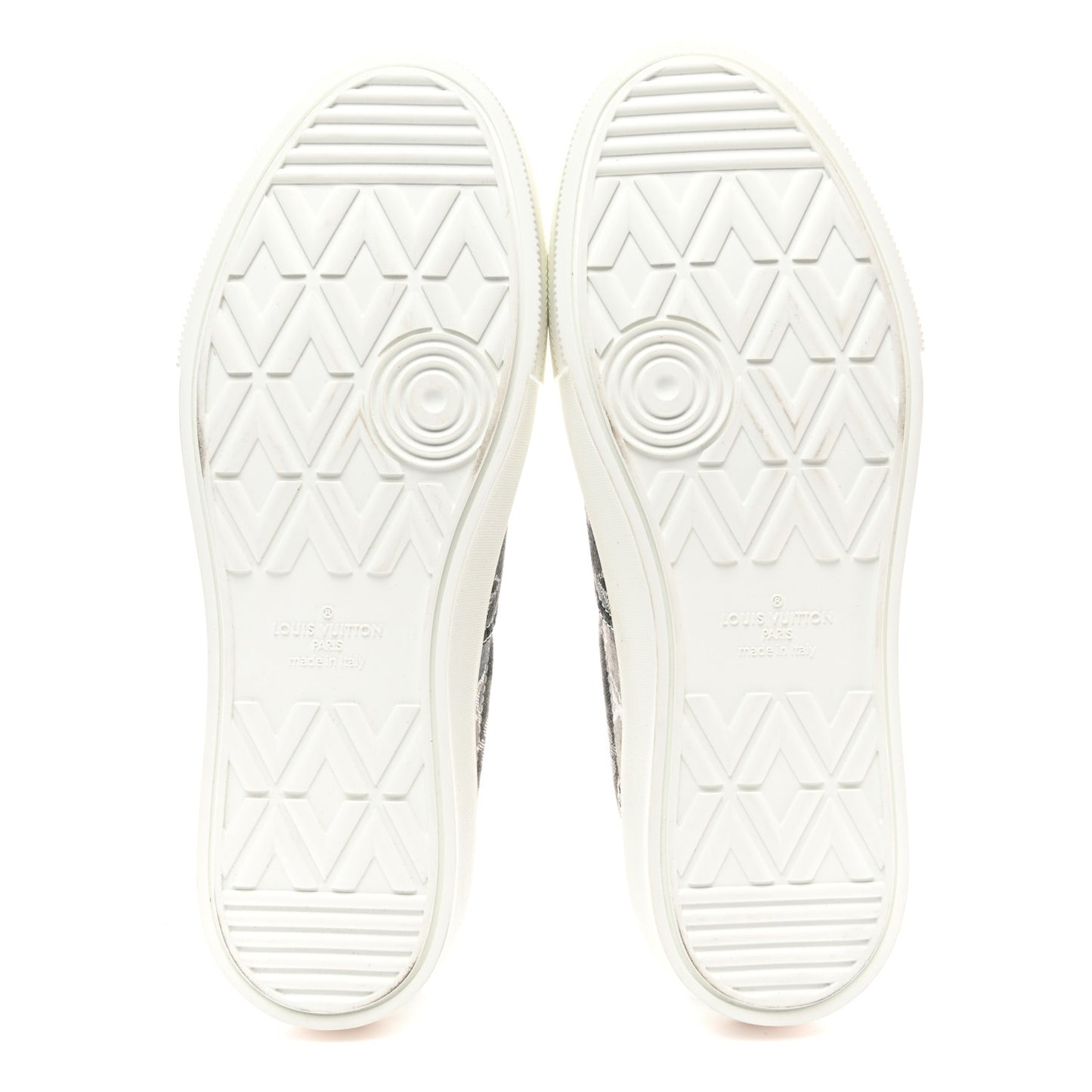 Monogram Denim Trocadero Richelieu Sneakers 8 Grey