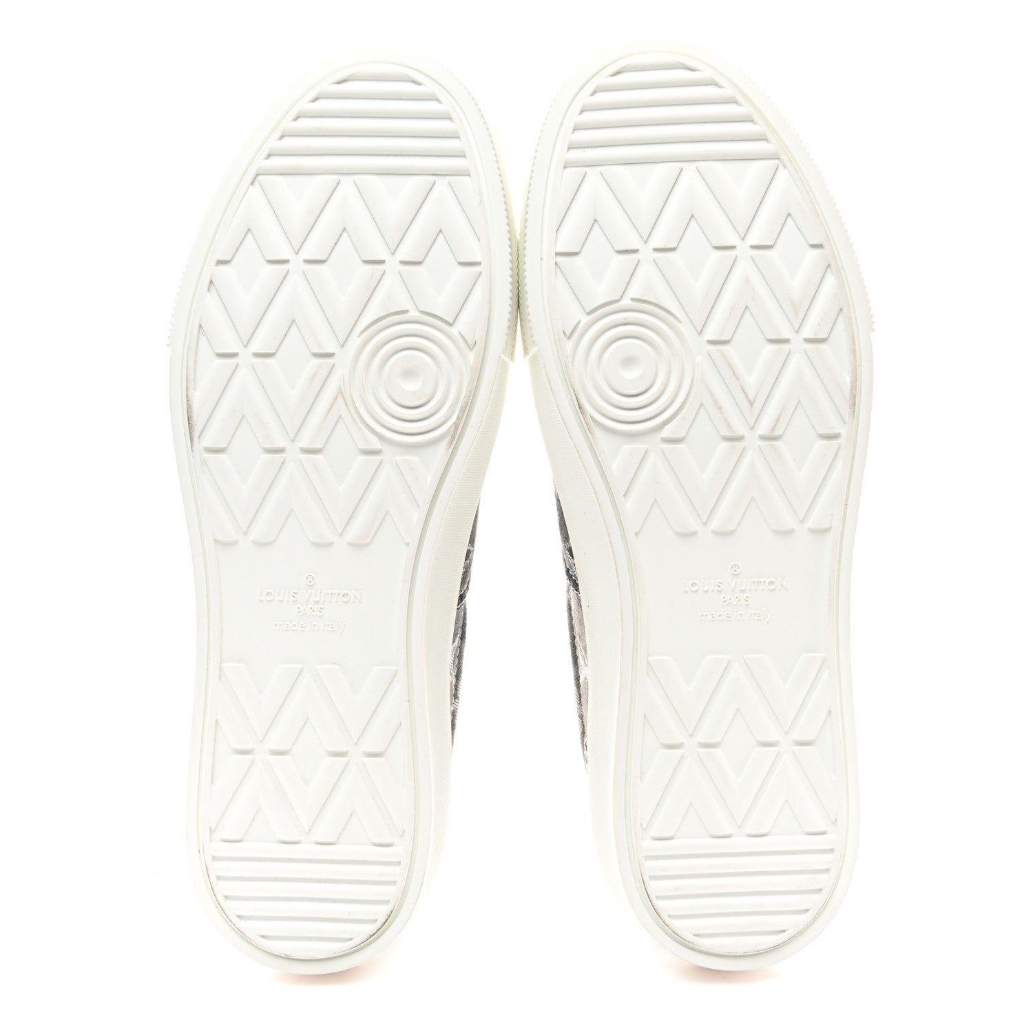 Louis Vuitton Monogram Denim Trocadero Richelieu Sneakers 8 Grey 5 of 8