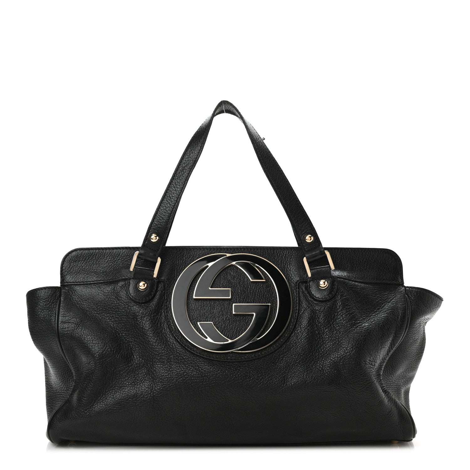 Gucci Calfskin Blondie Satchel Black 1 of 11