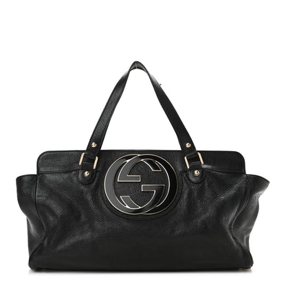 Gucci Calfskin Blondie Satchel Black 1 of 11