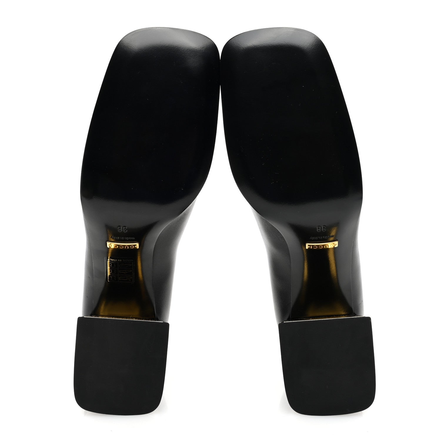 Gucci Malaga Kid Horsebit 75mm Pumps 38 Black 5 of 7