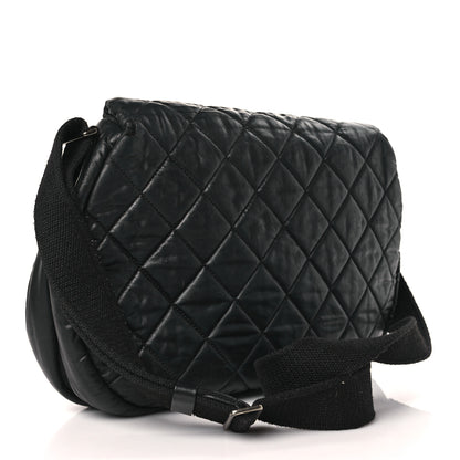 Chanel Nylon Quilted Coco Cocoon Messenger Black 3 of 13
