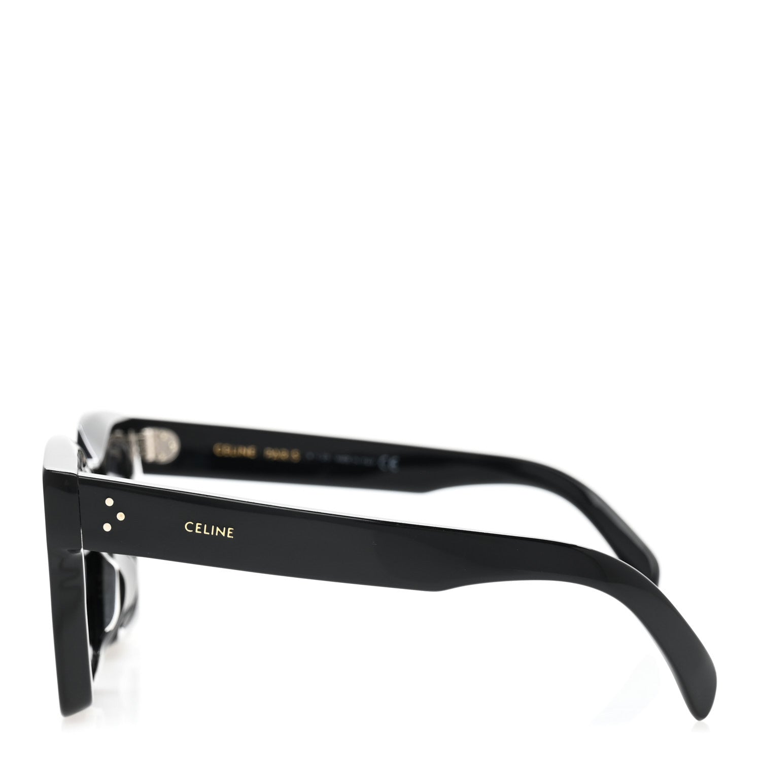 Celine Acetate Square Sunglasses CL401301 Black 3 of 9