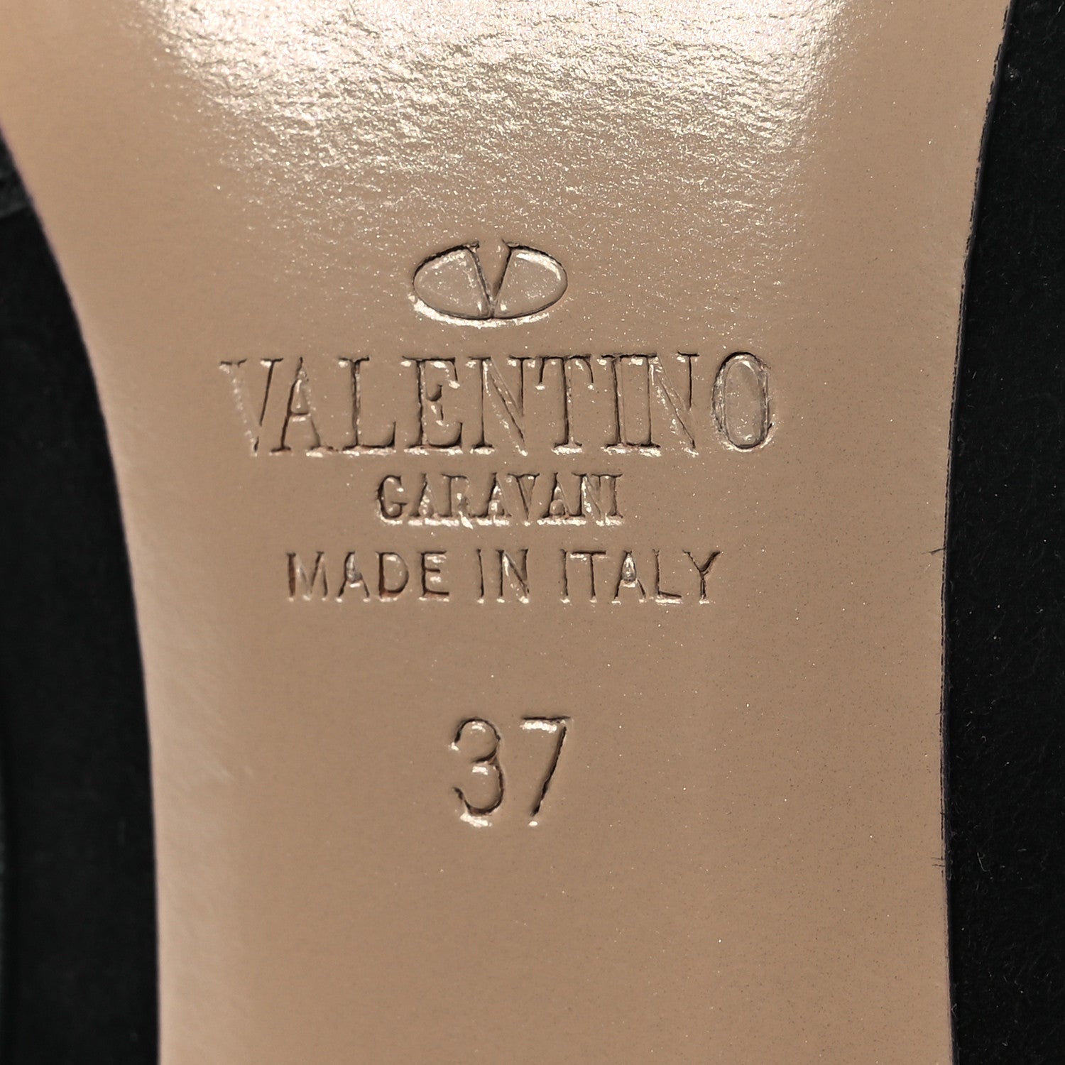 Valentino Garavani Suede Rockstud Ankle Strap Pumps 37 Black 8 of 12
