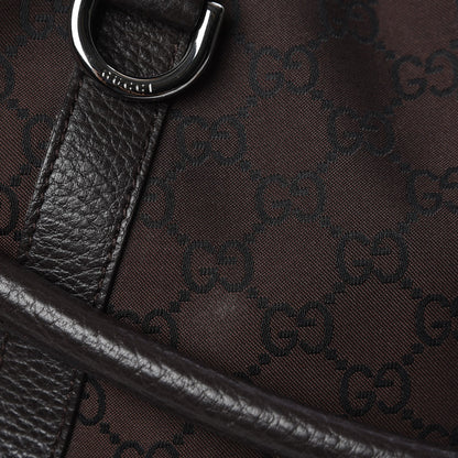 Gucci Monogram Medium Abbey Convertible Tote Dark Brown 9 of 10