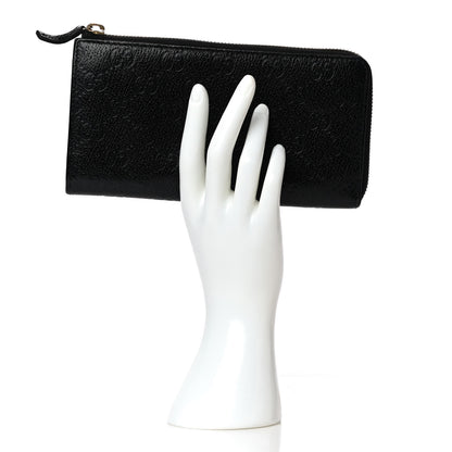 Gucci Guccissima Donna Long Wallet Black 2 of 10