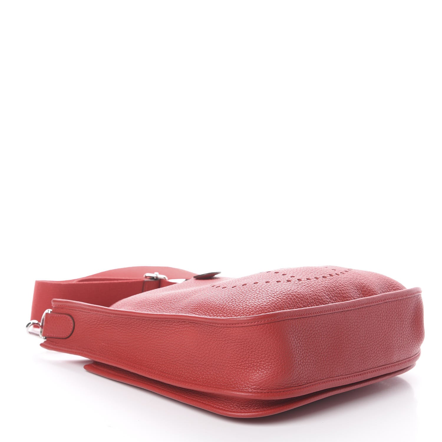 Hermes Taurillon Clemence Evelyne III PM Rouge Garance 3 of 9