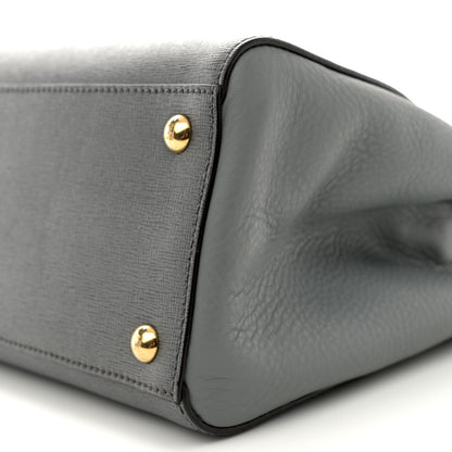 Fendi Vitello Elite Petite 2Jours Tote Grigio Grigio Chiaro 10 of 10