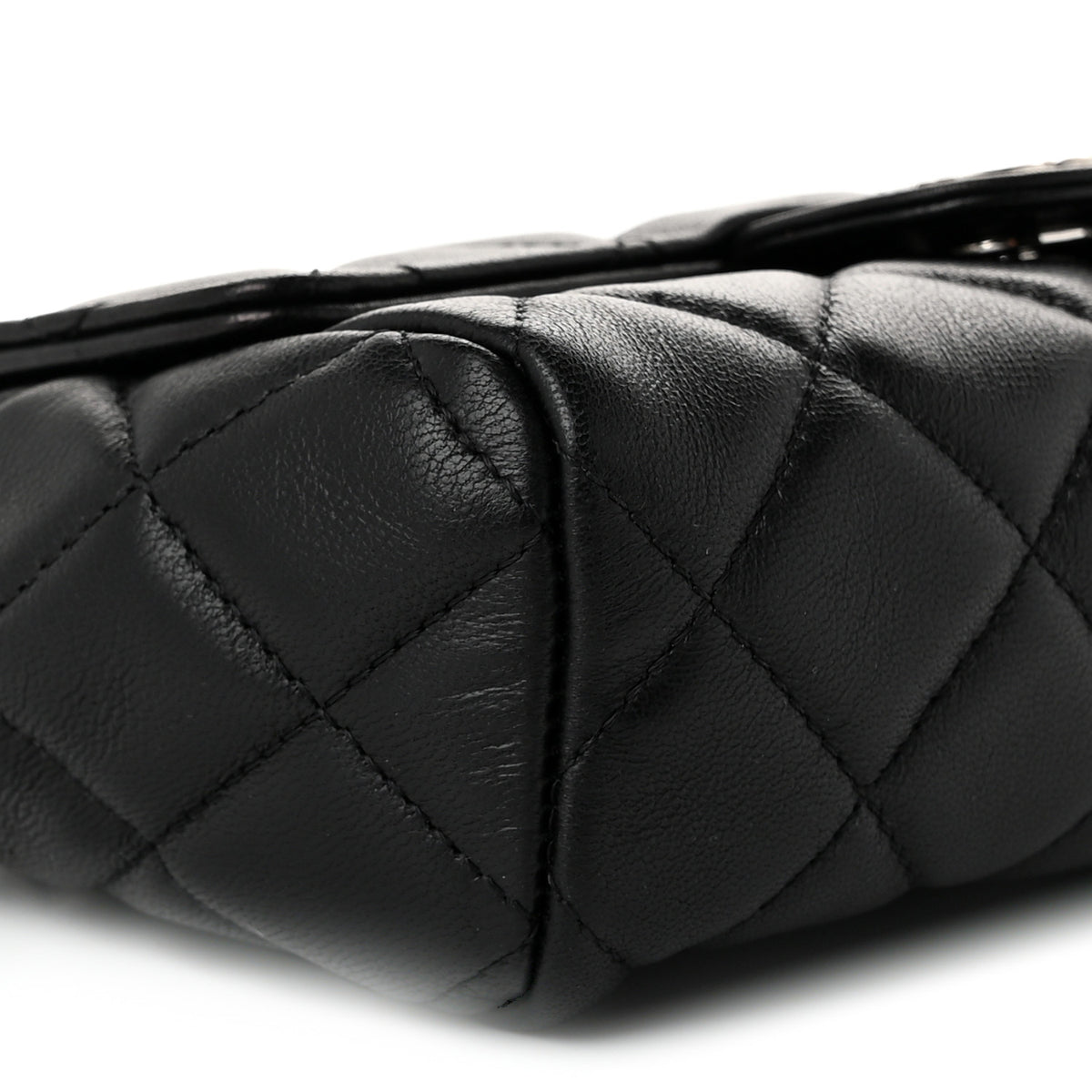 Chanel Lambskin Quilted Flap Cosmetic Case Black 9 of 10