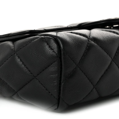 Chanel Lambskin Quilted Flap Cosmetic Case Black 9 of 10