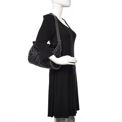 Chanel Washed Lambskin Chain Around Hobo Black 2 of 10