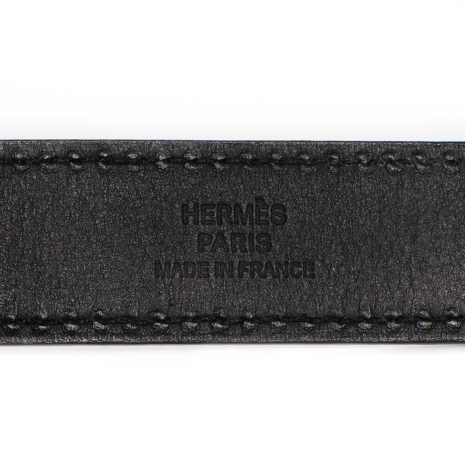Hermes Chamonix Leather Night Bracelet Black Small 4 of 7