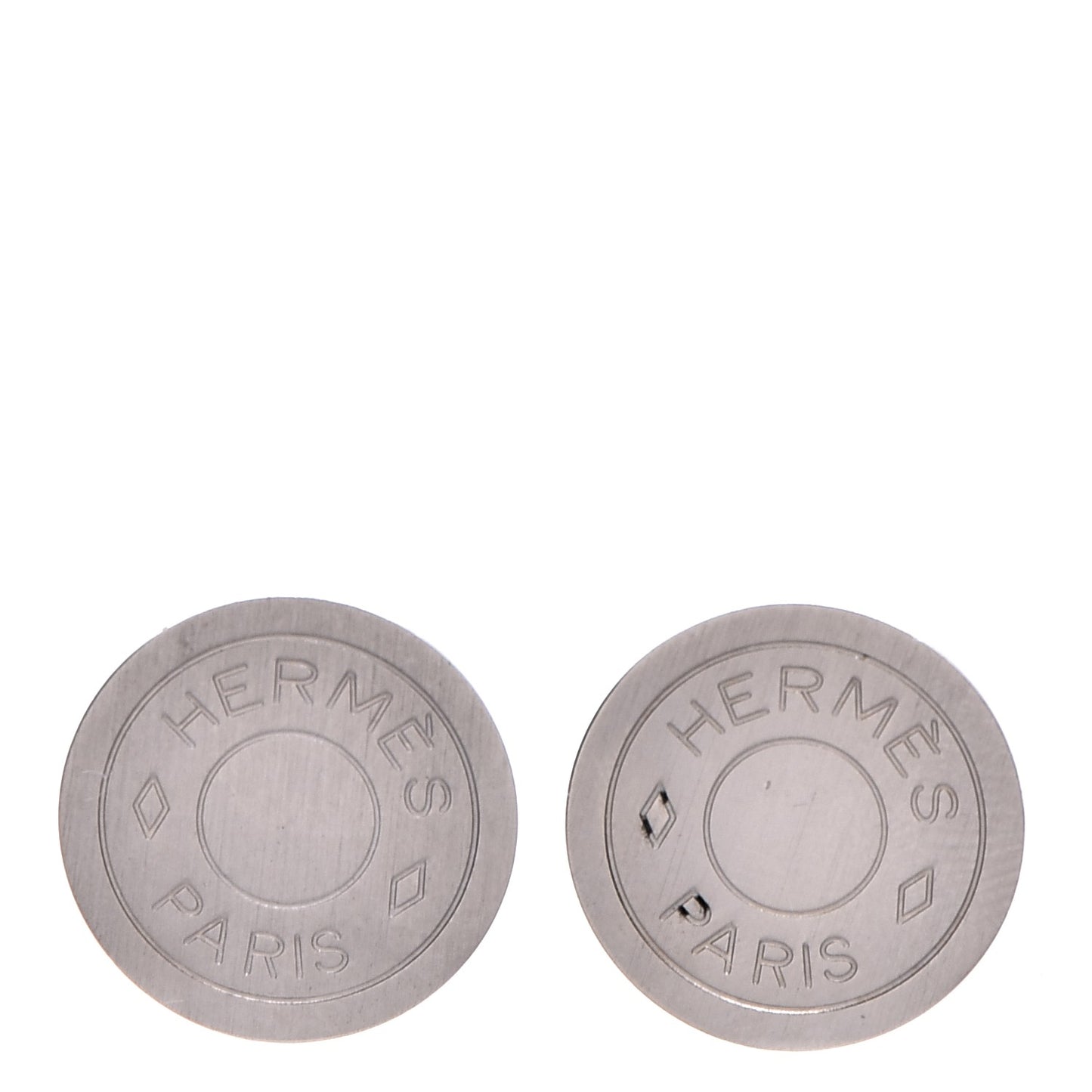 Palladium Clou De Selle Clip On Earrings
