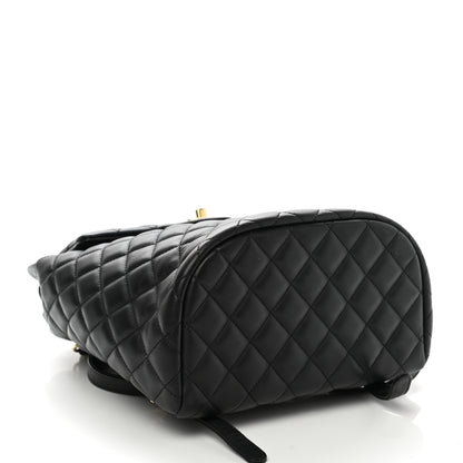 Chanel Lambskin Quilted Small Urban Spirit Backpack Black 4 of 11