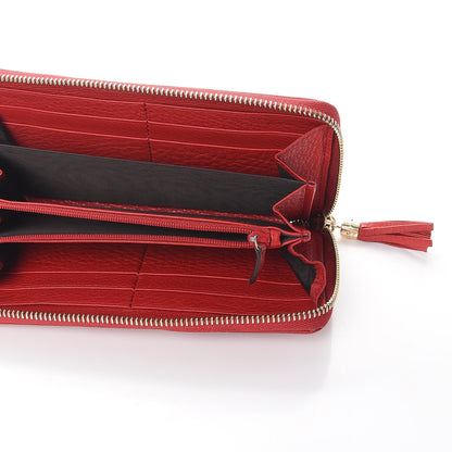 Gucci Pebbled Calfskin Soho Zip Around Wallet Red 5 of 11