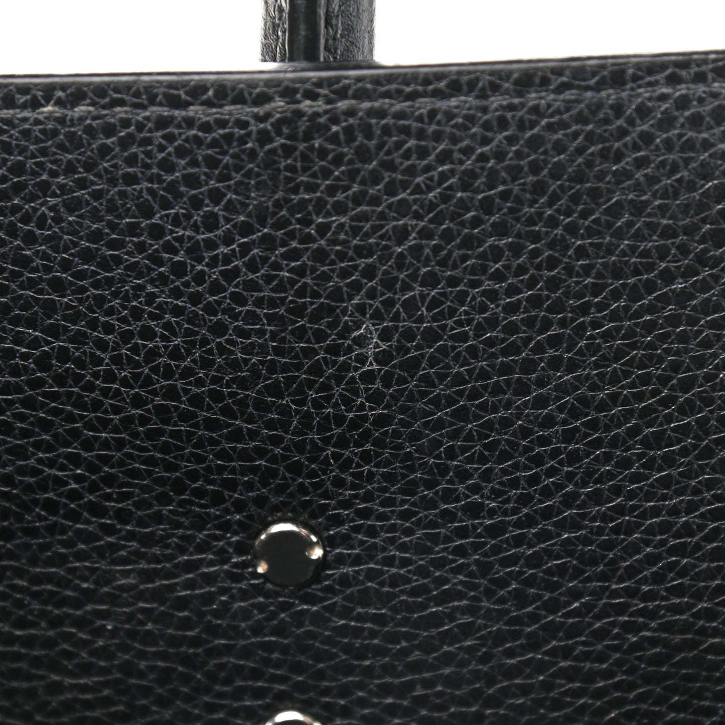 Grained Calfskin Small Horizon Satchel Black
