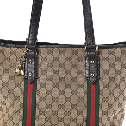 Gucci Monogram Medium Jolicoeur Tote Dark Brown 7 of 13