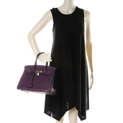 Hermes Taurillon Clemence Birkin 30 Ultraviolet 2 of 27