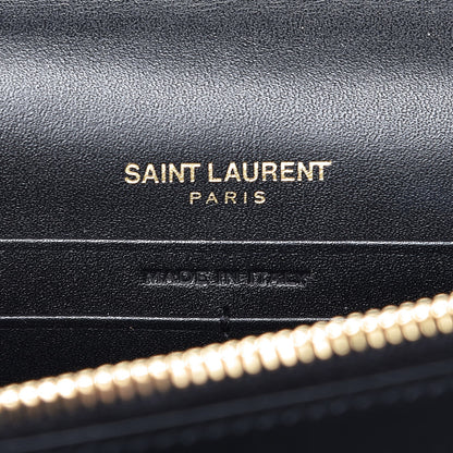 Saint Laurent Smooth Calfskin Classic Monogram Kate Tassel Chain Wallet Black 6 of 7