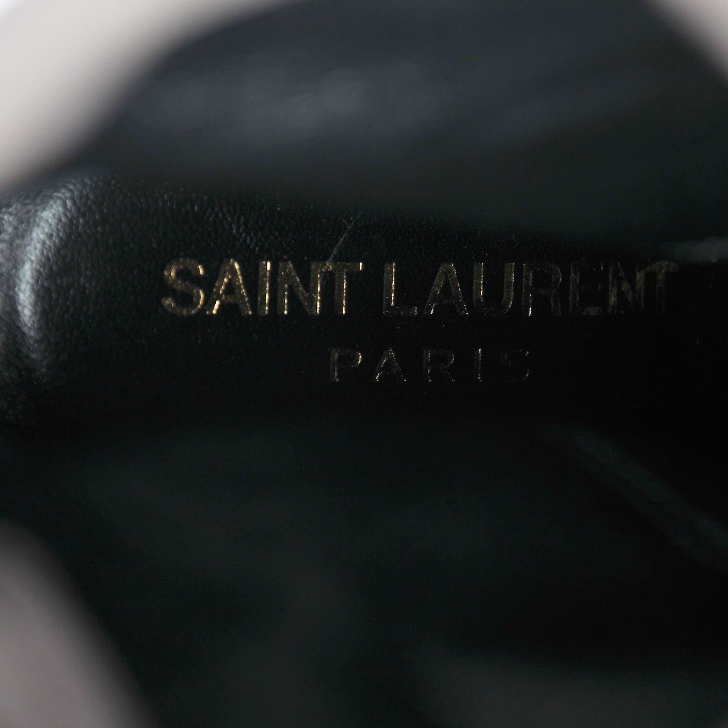 Saint Laurent Suede Mid Calf Wedge Boots 37 Grey 8 of 8