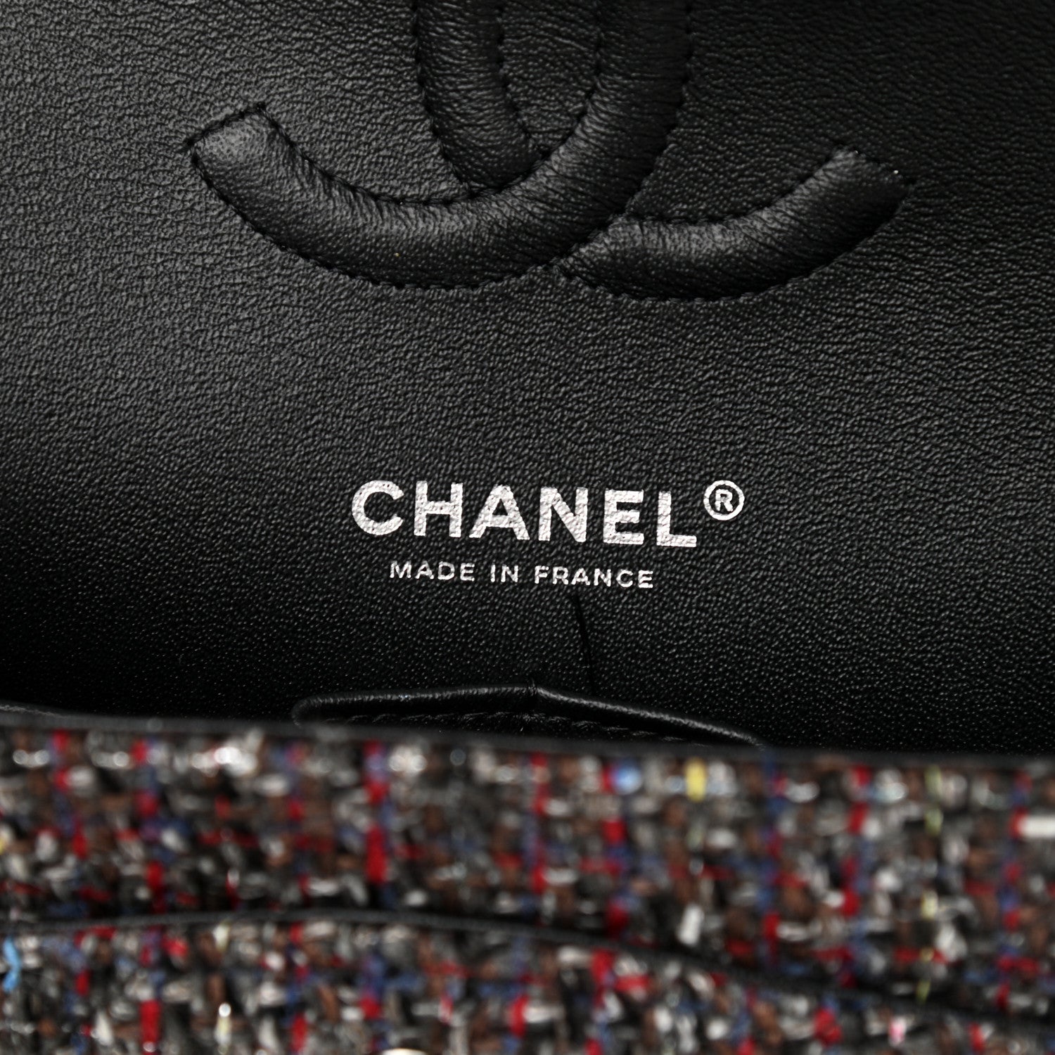 Chanel Tweed Quilted Medium Double Flap 5 of 15