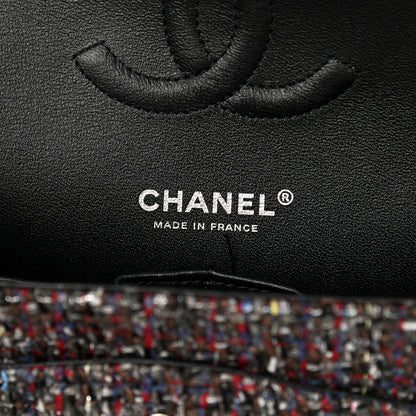 Chanel Tweed Quilted Medium Double Flap 5 of 15