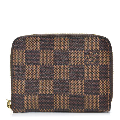 Louis Vuitton Damier Ebene Zippy Coin Purse Rose Ballerine 1 of 7