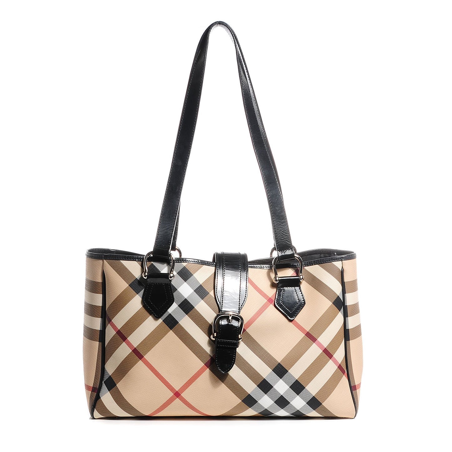 Nova Check Shoulder Bag Black