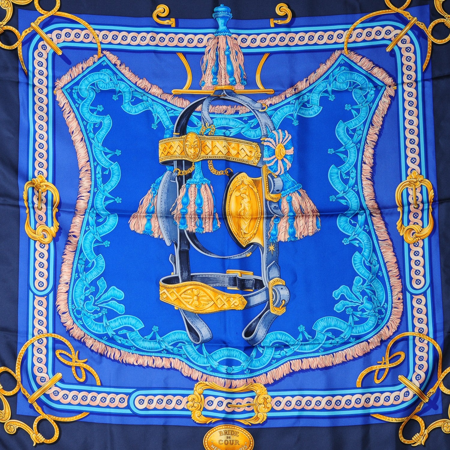Hermes Silk Bride De Cour Scarf 90 1 of 5