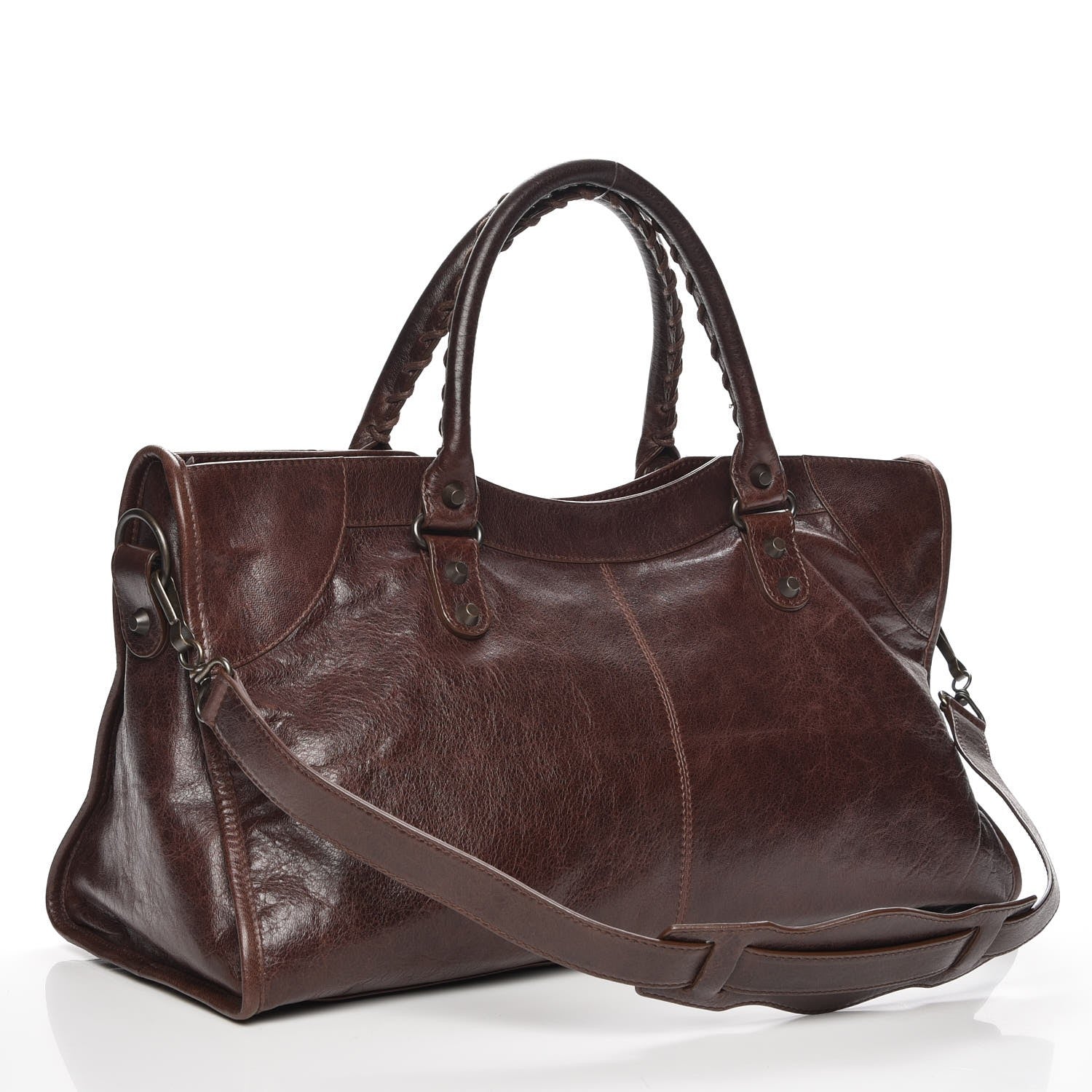 Balenciaga Agneau Classic Hardware Part Time Cigare Fonce 4 of 8