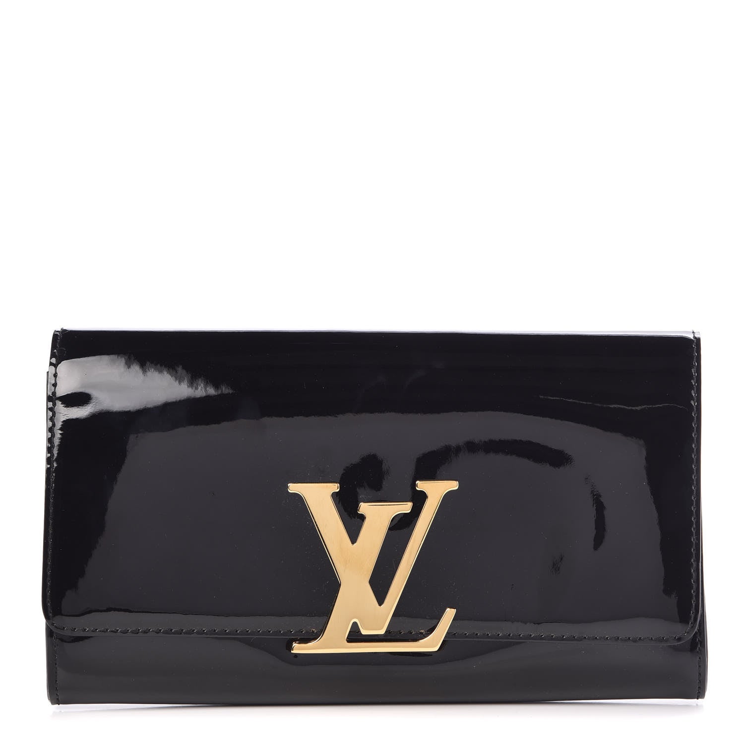 Louis Vuitton Patent Louise Clutch Black 1 of 9