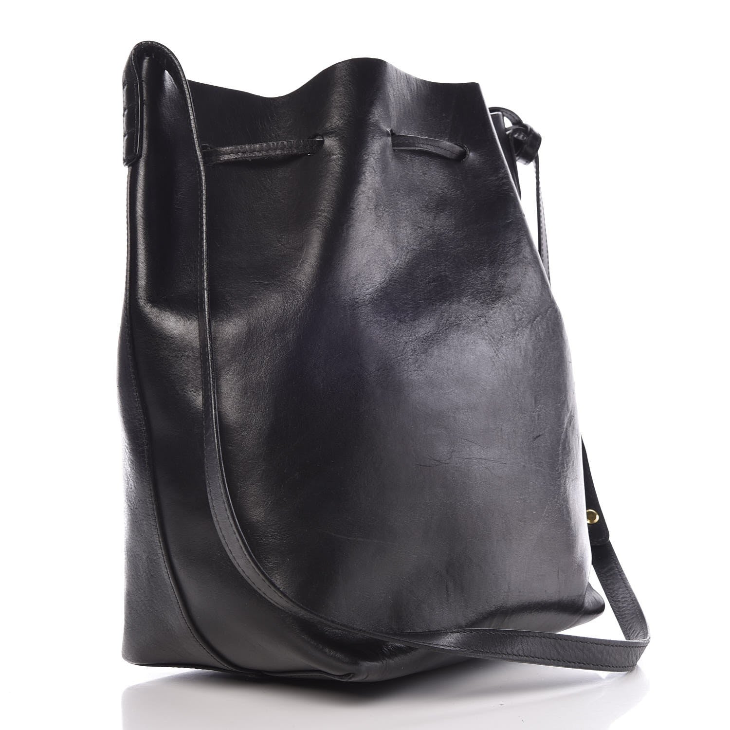 Mansur Gavriel Vegetable Tanned Calfskin Bucket Bag Black 4 of 12