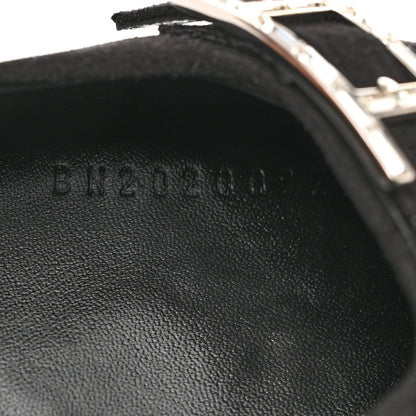 Hermes Suede Goatskin Blush 40 Pumps 37 Black 7 of 9