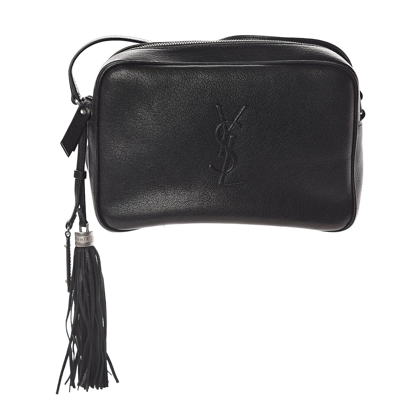Lambskin Monogram Small Lou Camera Bag Black