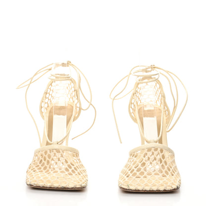 Bottega Veneta Mesh Nappa Stretch Ankle Tie Sandals 36 Toile 2 of 9