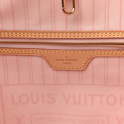 Louis Vuitton Damier Azur Neo Neverfull MM Rose Ballerine 6 of 14