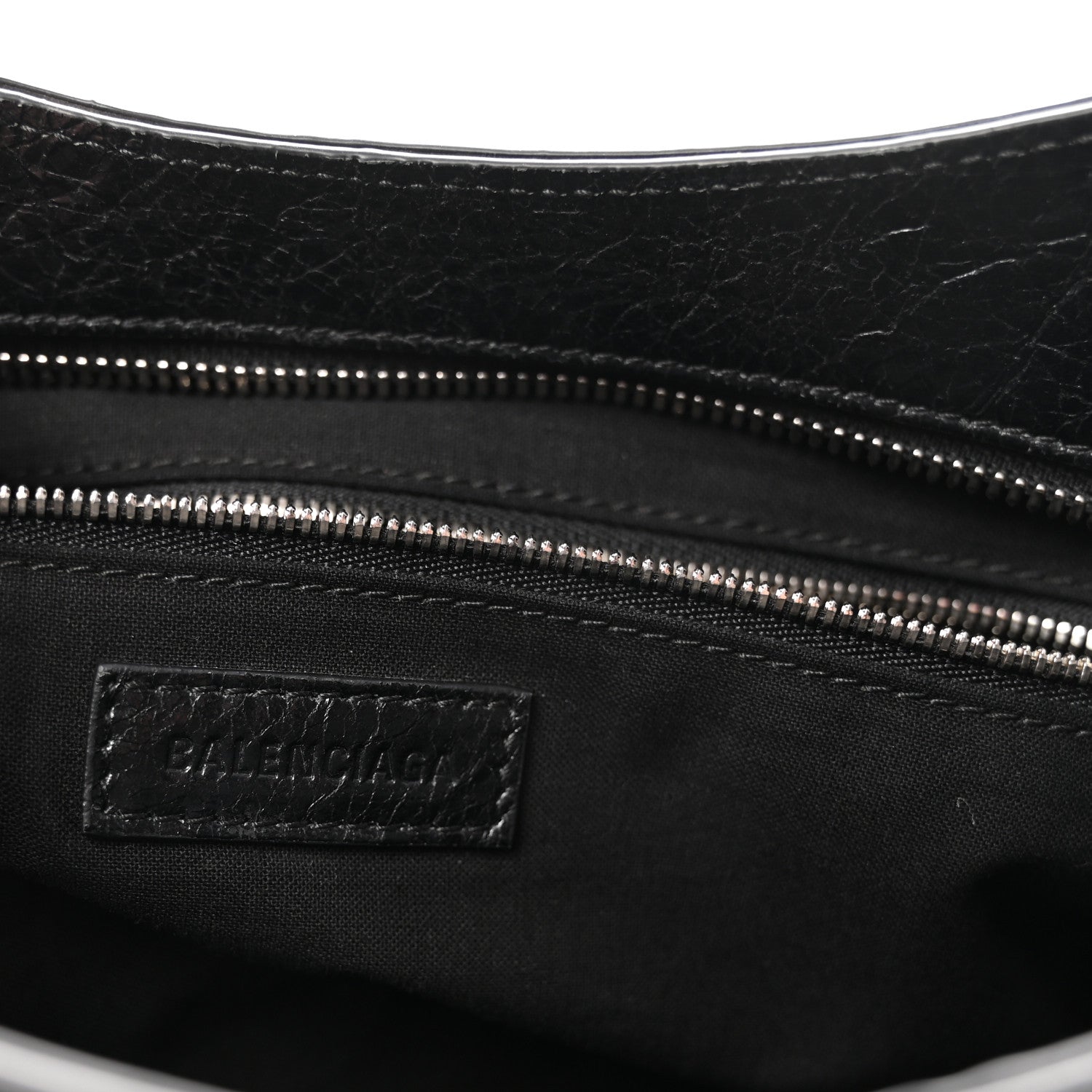 Balenciaga Agneau Arena Silver Hardware Medium Le City Black 6 of 10