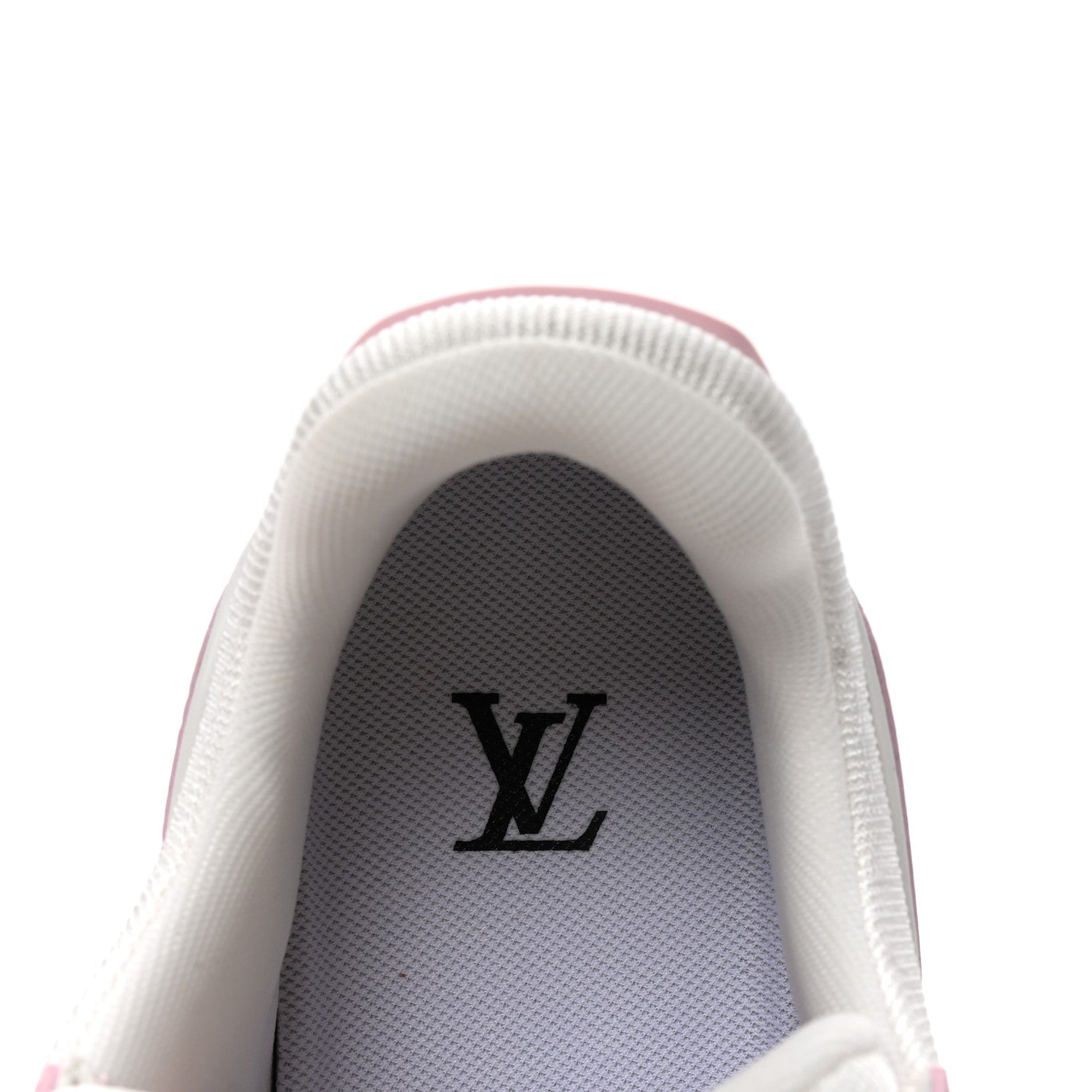 Louis Vuitton Calfskin Monogram Womens LV Trainer Sneakers 39.5 Light Pink 8 of 9