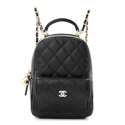 Chanel Caviar Quilted CC Mini Classic Backpack Black 1 of 11