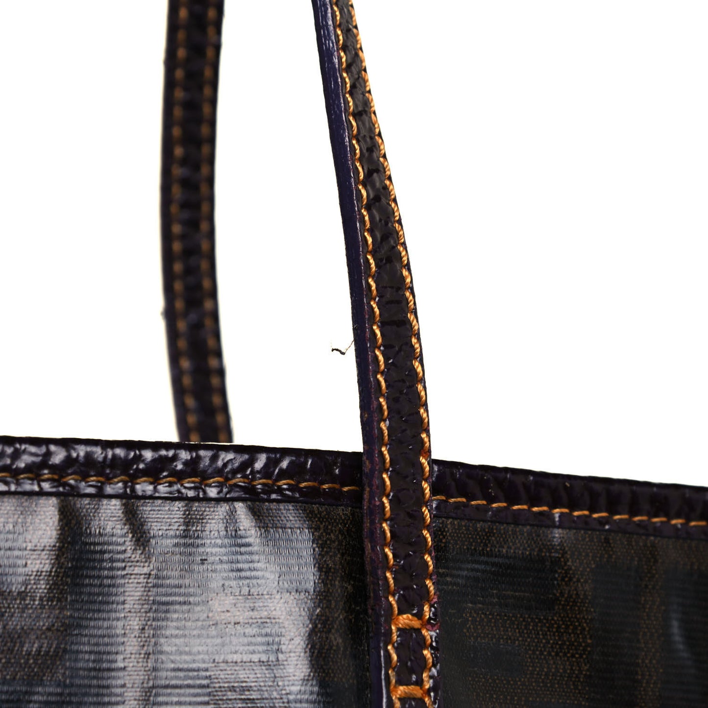 Zucca Spalmati Matrioska Large Roll Tote Tobacco Black