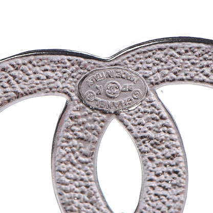 Chanel Crystal CC Earrings Silver 5 of 6