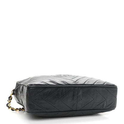 Chanel Lambskin Quilted CC Tassel Camera Case Navy 4 of 15