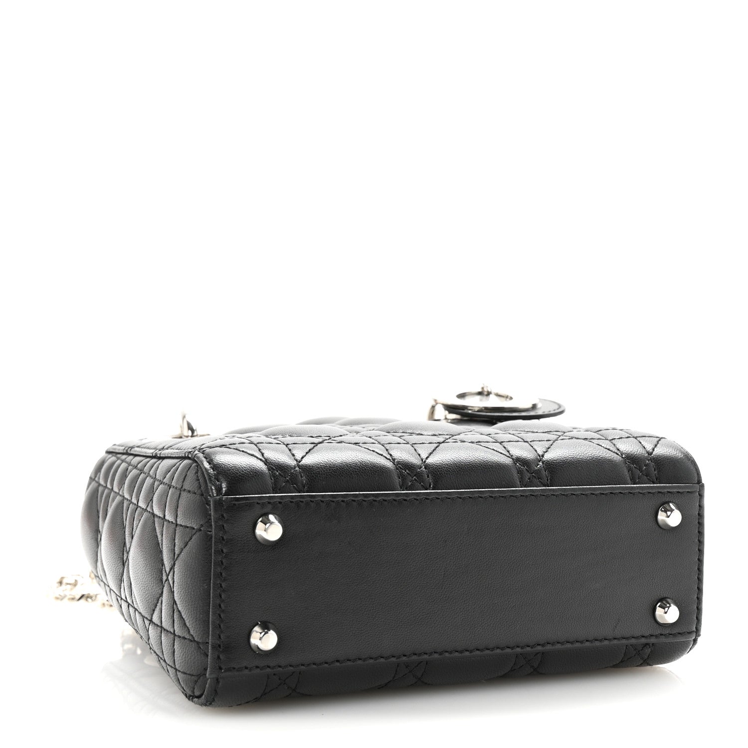 Christian Dior Lambskin Cannage Mini Lady Dior Black 4 of 9