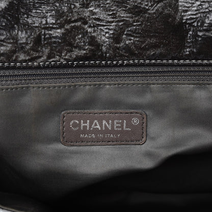 Chanel Vinyl Quilted Jumbo Melrose Degrade Flap Black 6 of 13