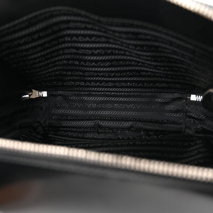 Prada Spazzolato Medium Brique Crossbody Bag Black 5 of 10