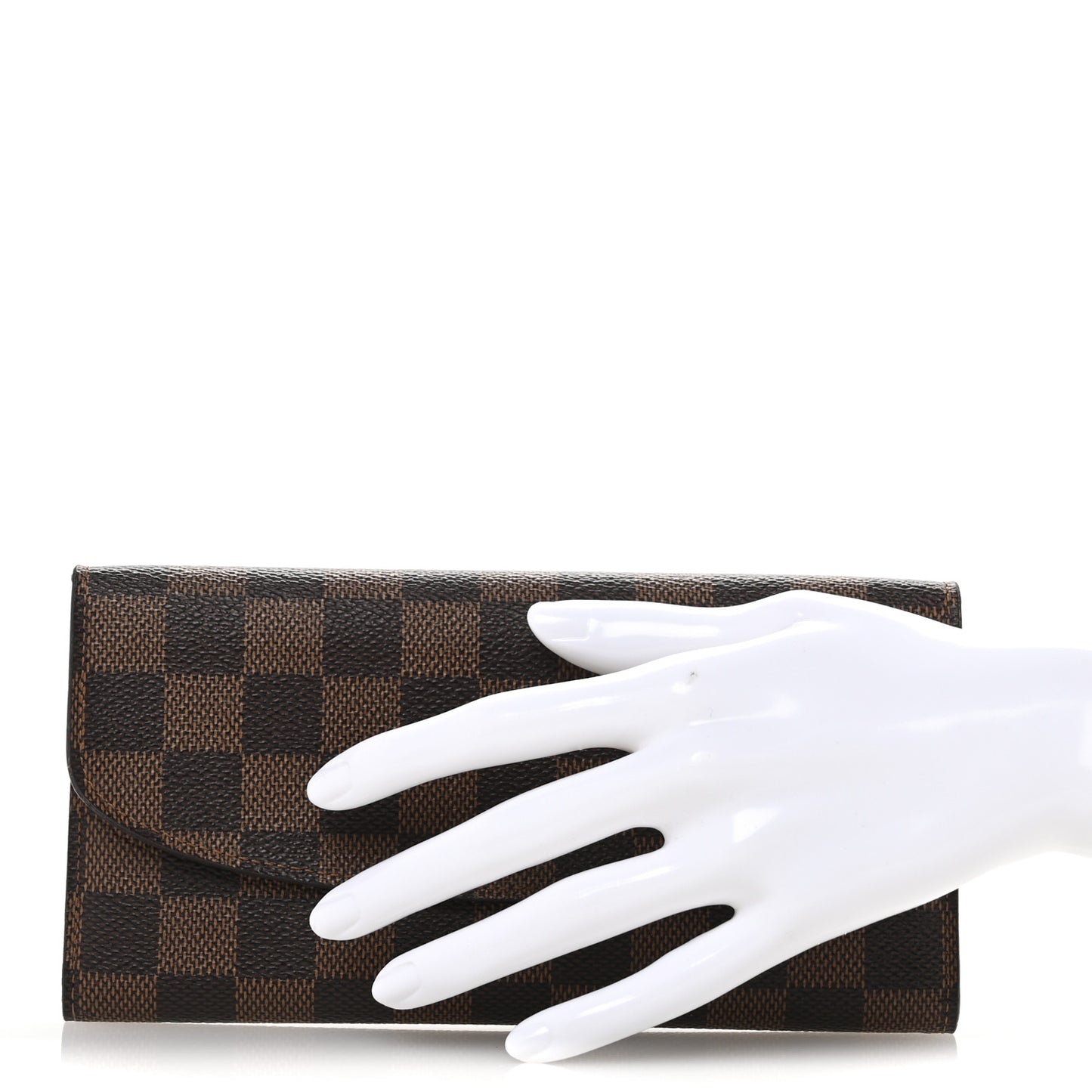 Damier Ebene Emilie Wallet Red