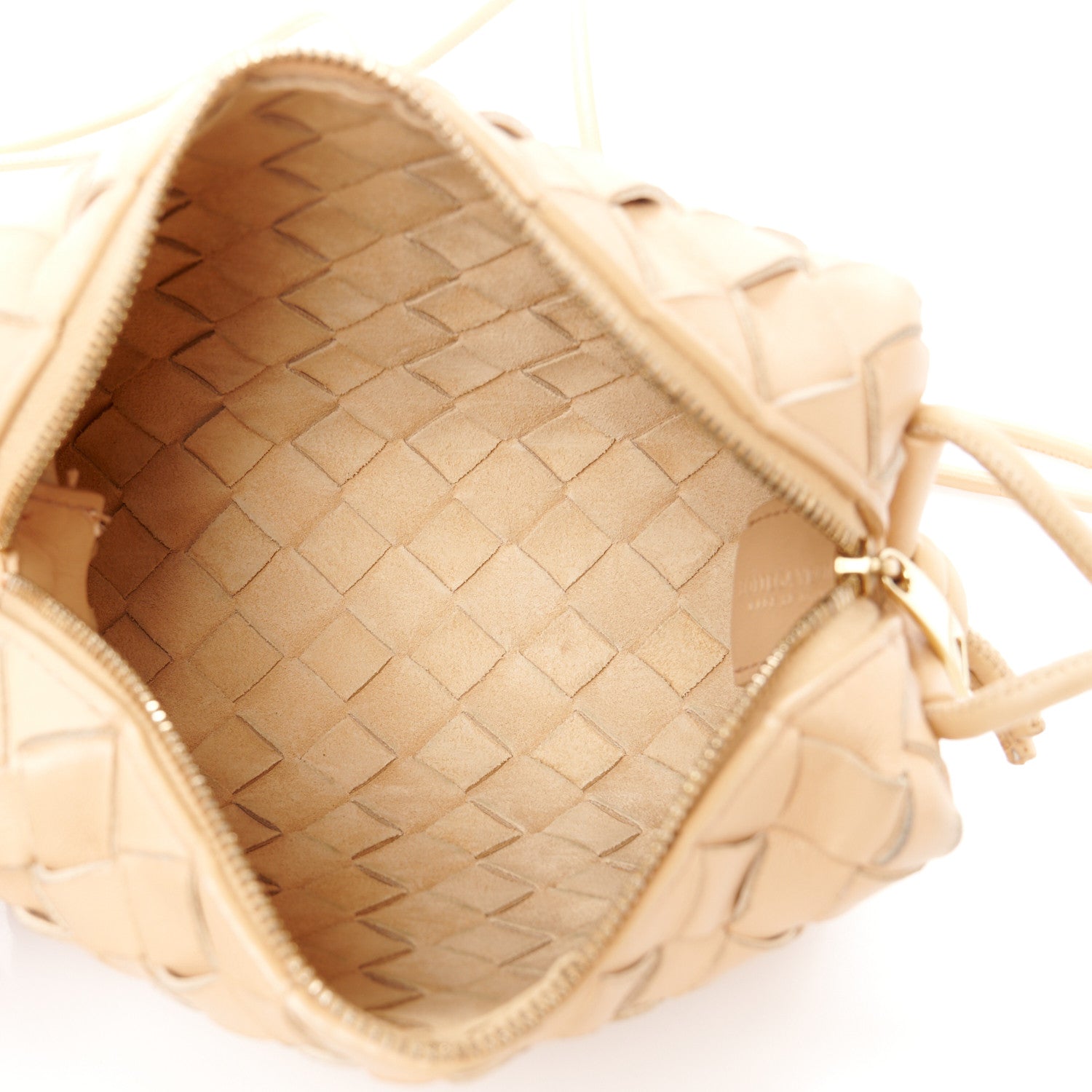 Bottega Veneta Nappa Intrecciato Mini Loop Camera Bag Almond 5 of 9