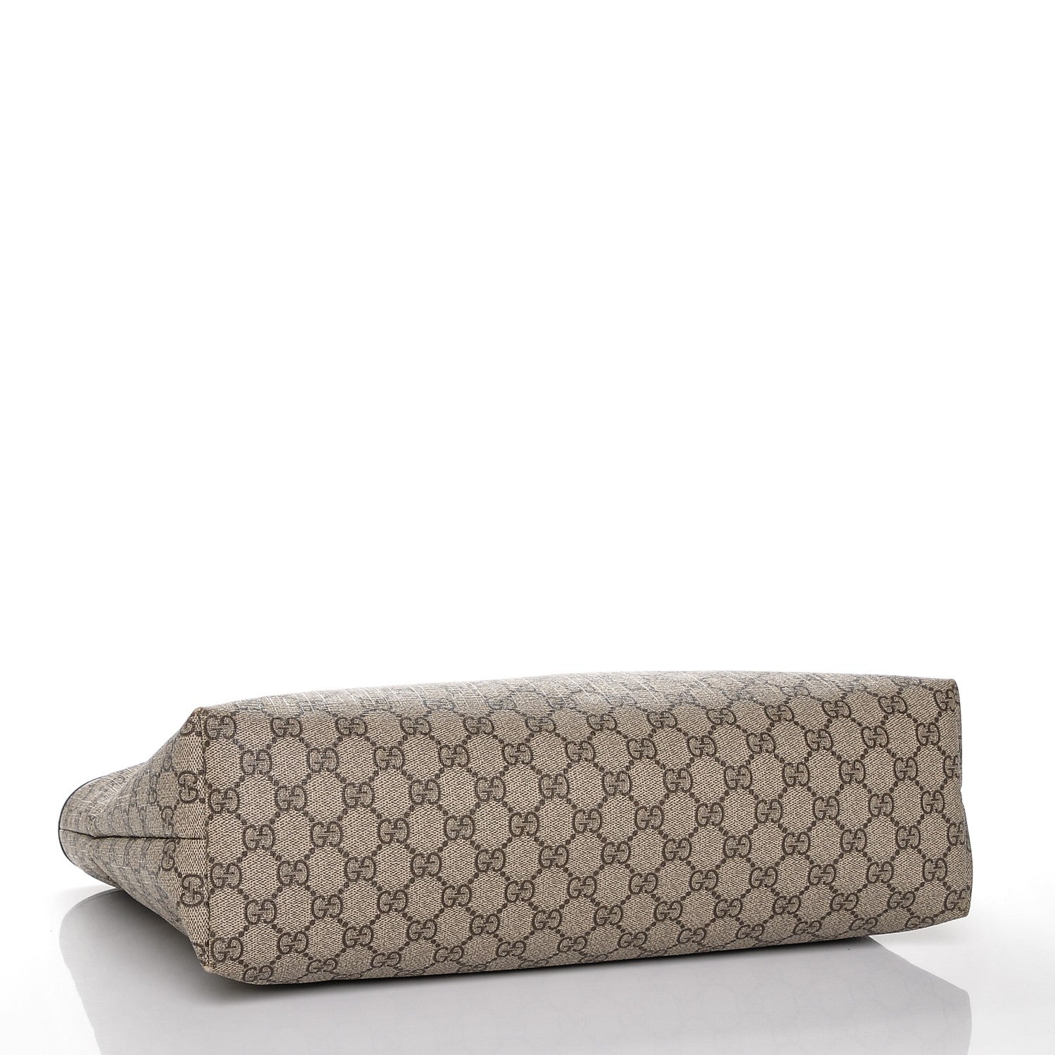 Gucci GG Supreme Monogram Medium Zippered Shopping Tote Dark Brown 4 of 7