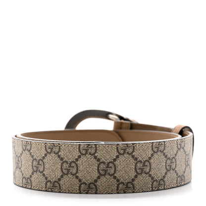 Gucci GG Supreme Monogram Suede Dionysus 40mm Belt 80/32 Beige Taupe 2 of 5