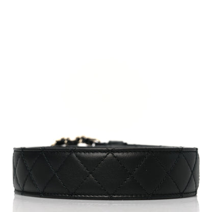 Chanel Calfskin Quilted CC Chain Belt 75 30 Black 2 of 8